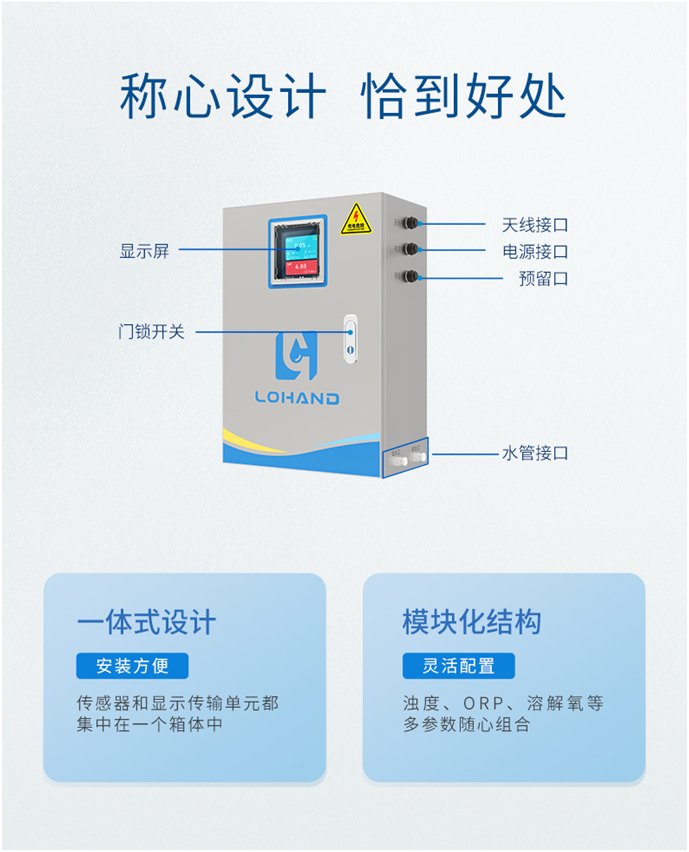 陆恒柜式在线余氯/PH检测仪 LH-G8202(图2)