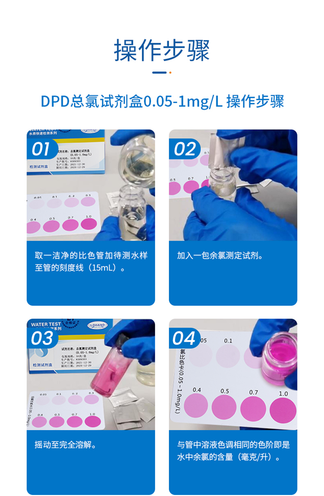 DPD总氯检测试剂盒 0.05-1/0.1-10 mg/L(图4) DPD总氯检测试剂盒 0.05-1/0.1-10 mg/L(图4)